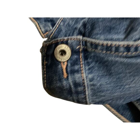 Abercrombie Kids Jean jacket  Girls size 14 DISTRESSED CLEAN CONDITION - Picture 9 of 9